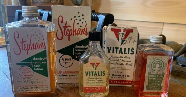 Vintage Men’s Hair Care Products