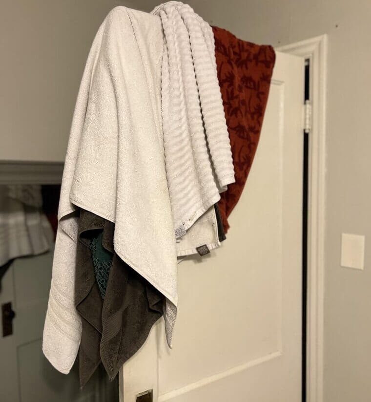 Steer Clear of Damp Towels in the Bathroom