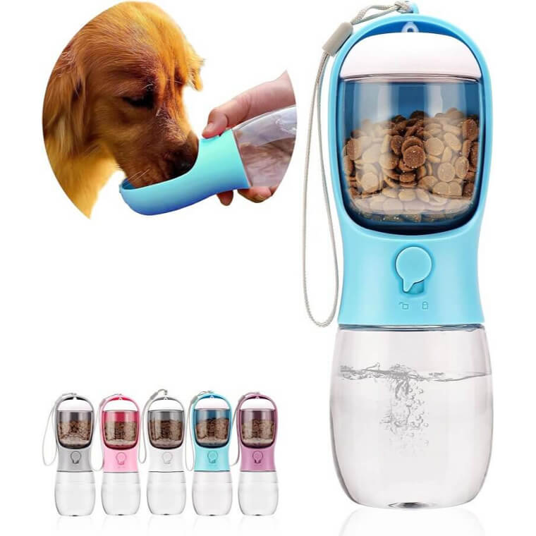 Dog Water Bottle - Portable & Leak Proof 
