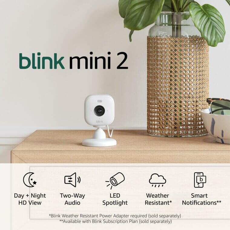 Enhance Your Home Security with Blink Mini 2 - Smart Indoor Camera Now 55% Off!