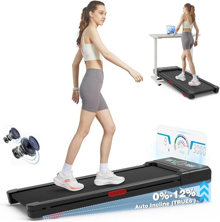 TRAILVIBER Walking Pad - Compact Treadmill for Home Fitness - Now 34% Off!