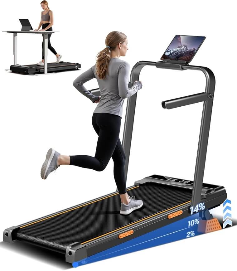 Incline Walking Pad - Compact Treadmill for Home Workouts - 15% Off!