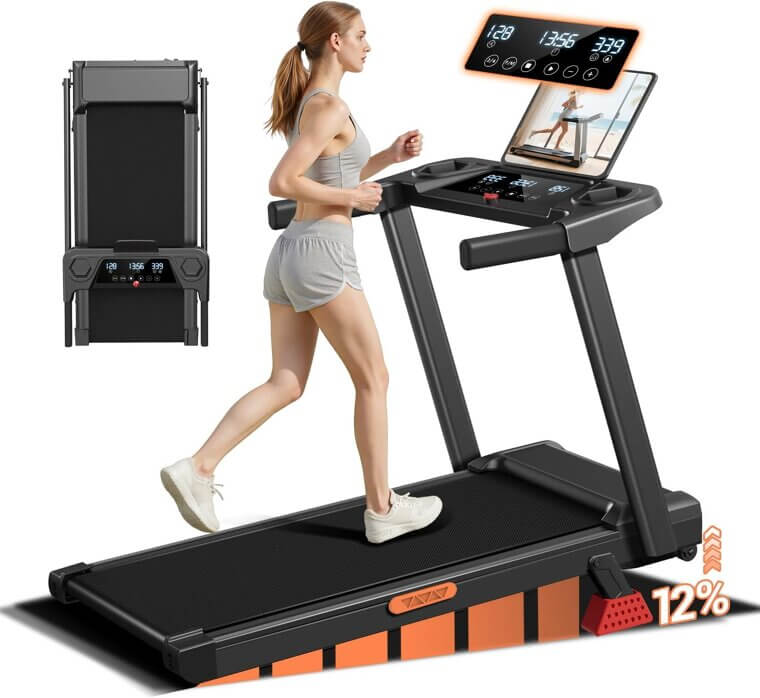 Incline Treadmill with Handle - Perfect for Home Workouts - Don’t Miss the 28% Discount!