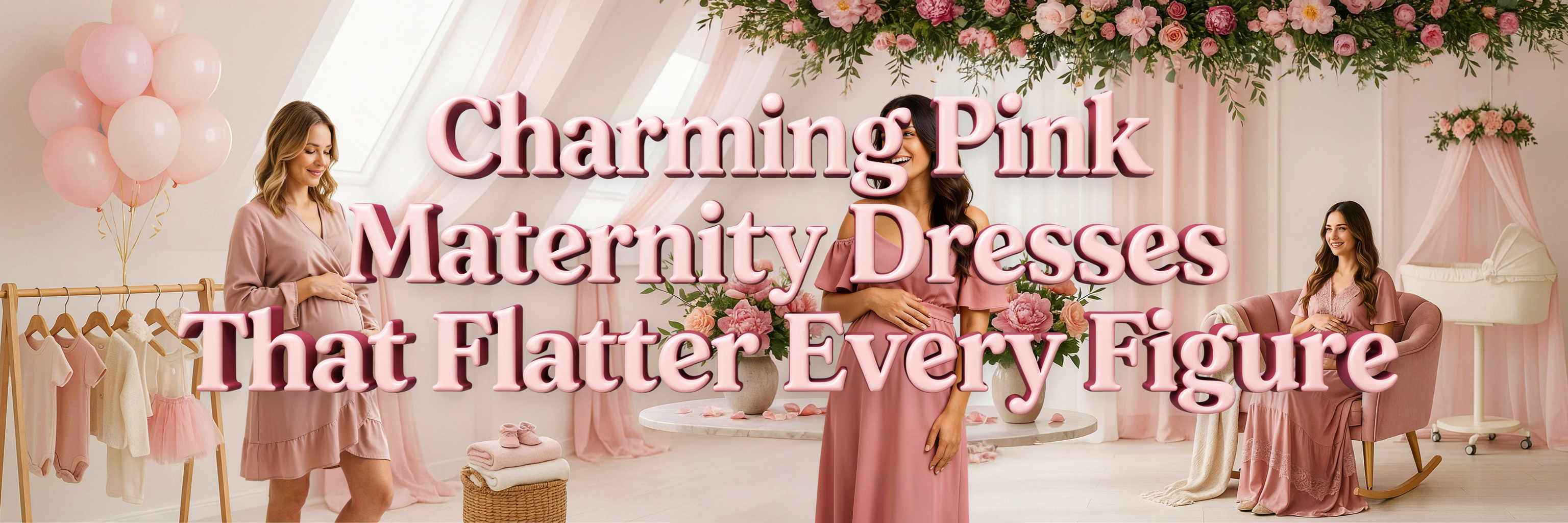 Charming Pink Maternity Dresses Expectant Mothers Adore