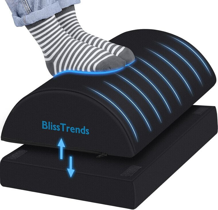 BlissTrends Foot Rest - Ultimate Comfort for Desk & Travel - Don’t Miss the 35% Discount!