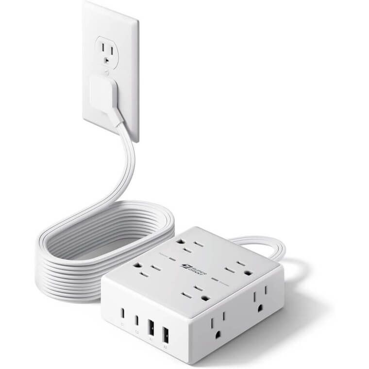 10Ft Extension Cord with USB Ports - Perfect for Home & Office - Don’t Miss the 35% Discount!