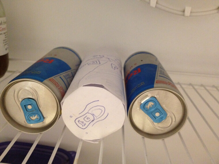 We Can't Be Too Sure, but We Think Someone Took One of the Red Bull Cans