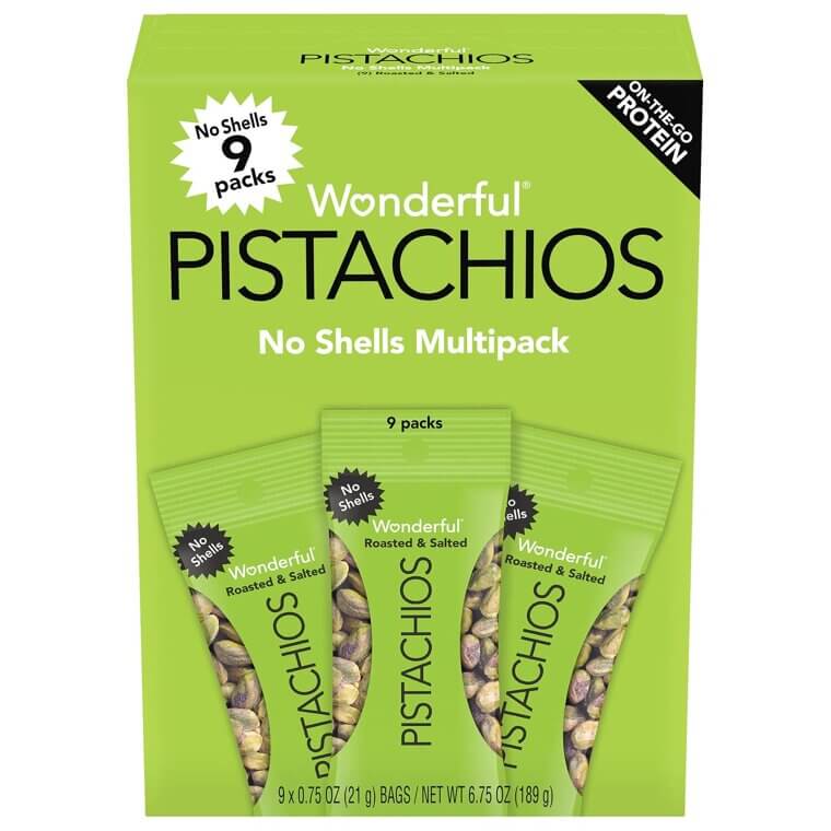 Wonderful Pistachios - Roasted & Salted, No Shells, Protein Snacks 