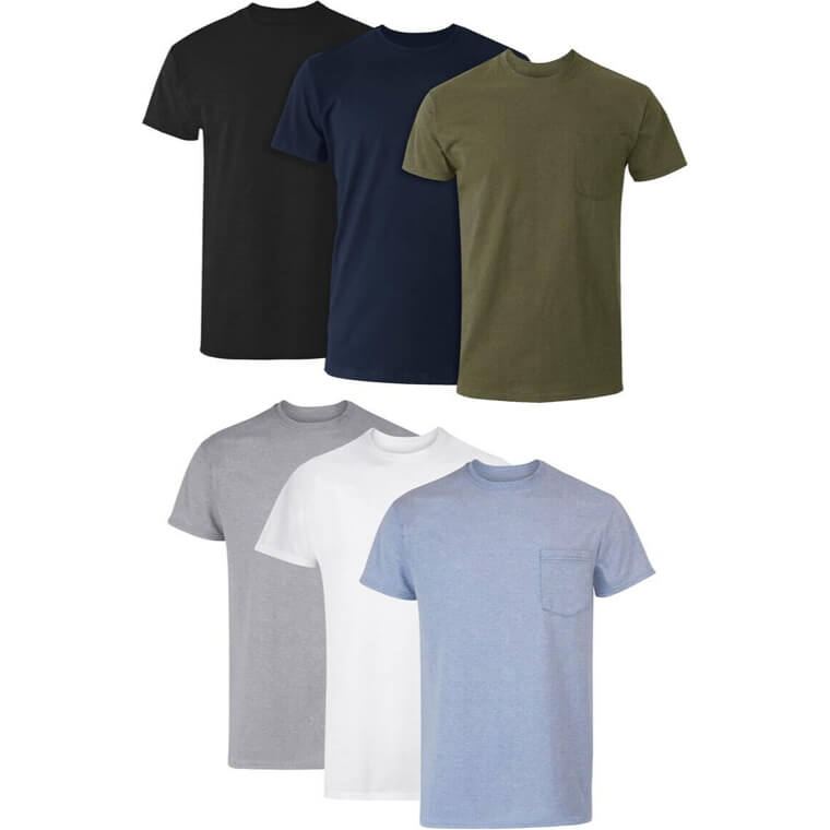 Hanes Pocket Tees - Cool, Breathable, Stay-Tucked Comfort 