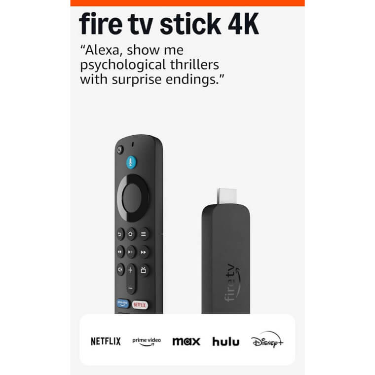 Fire TV Stick 4K - Stream & Game in Stunning 4K! 