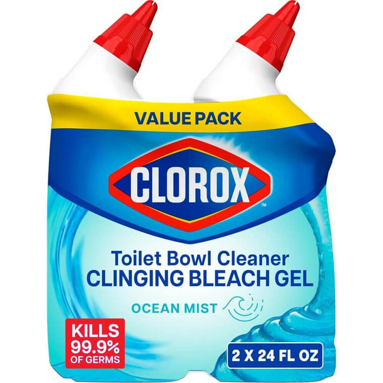 Clorox Toilet Gel Cleaner - Triple Action Clean with Ocean Mist 