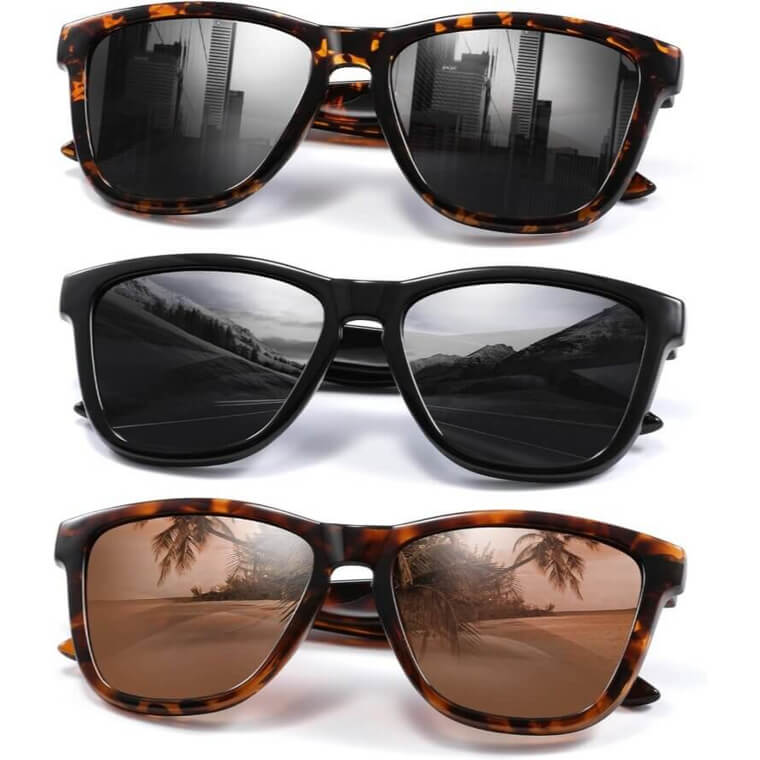 Polarized Sunglasses - Trendy Retro Style for Everyday Adventures - Now 30% Off!