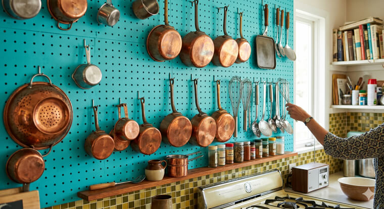 The 1960s: The 'Pegboard' Storage Wall