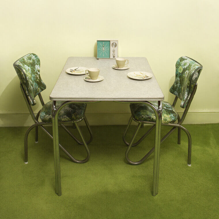 The 1950s: The Chrome and Vinyl Dinette Set