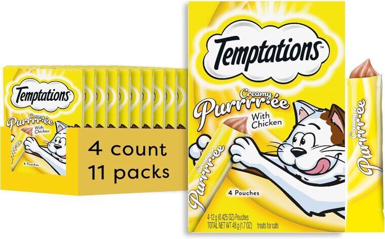 Temptations Cat Treats - Creamy Chicken Delight! 