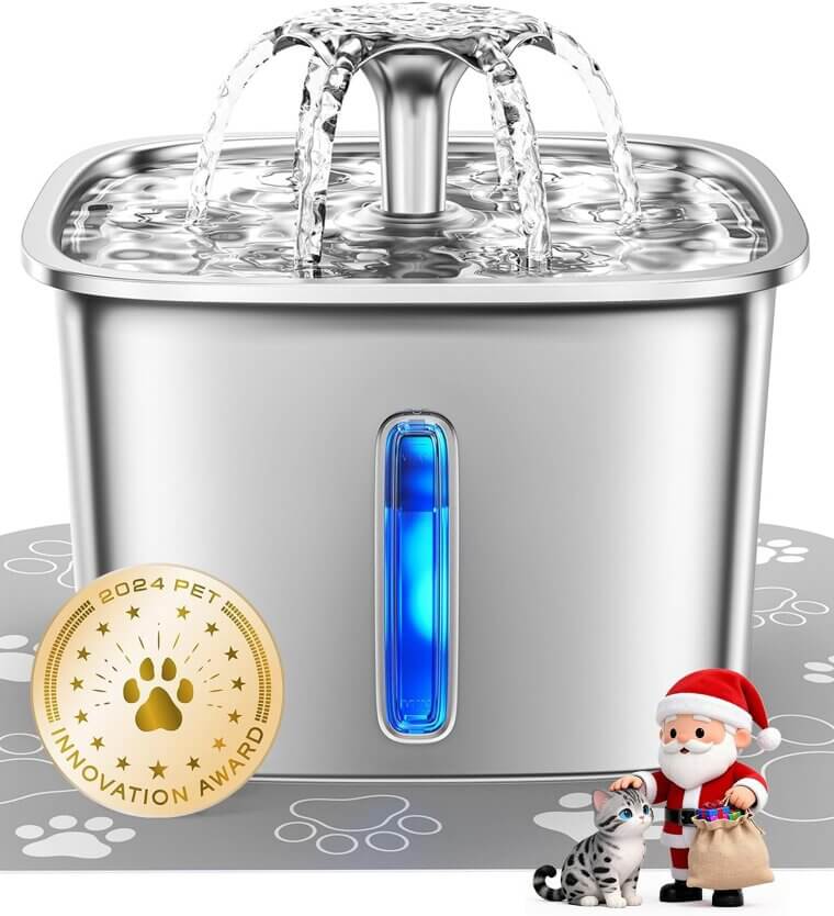 Veken Cat Water Fountain - Perfect for Cats & Dogs - Enjoy 30% Off!