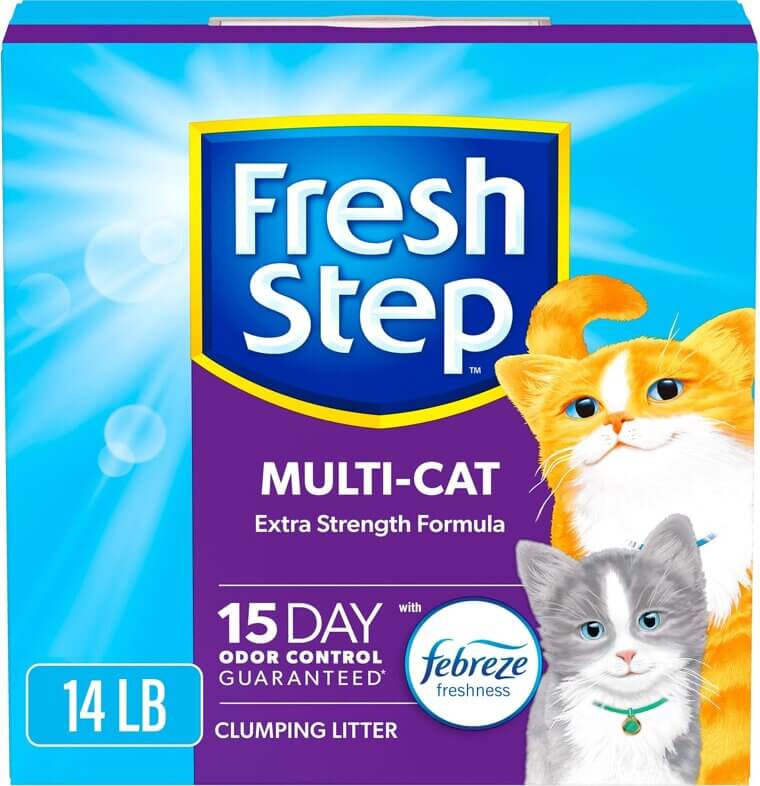 Fresh Step Litter for Multi-Cat Homes - Ultimate Odor Control - Don’t Miss the 10% Discount!