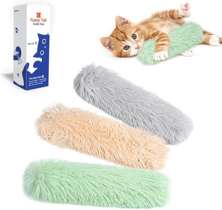 Potaroma Cat Toys: Crinkle Sound & Catnip Fun for Active Kittens! - Now 38% Off!