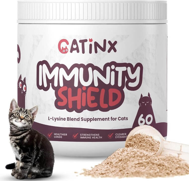 Immunity Shield - Wellness Boost for Cats with L-Lysine & Probiotics 