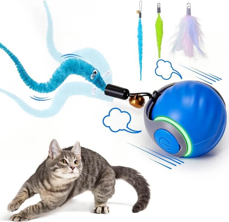 BABORUI Cat Toy Ball - Interactive Fun for Indoor Cats 